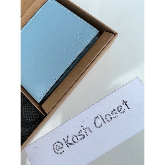 Coach Mens Wallet Boxed 3 In 1 Wallet Gift Set In Signature Canvas - Picture 5 of 12